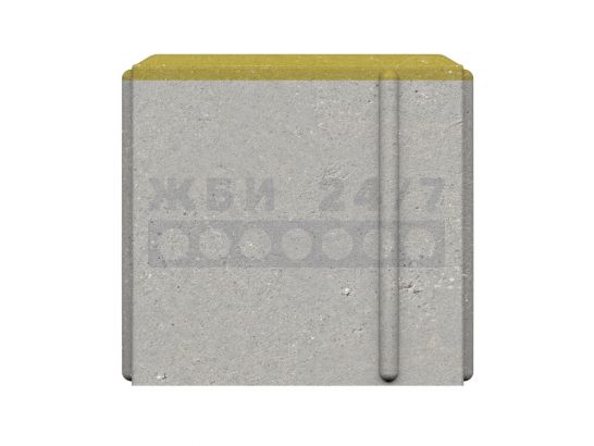 Кирпичик 200x100x100 (желтый_бц)_X